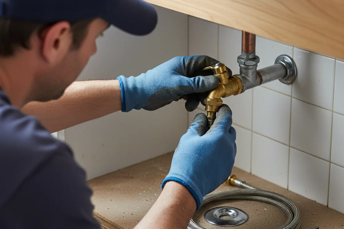 Shutoff valve and fitting work during Emergency Plumbing in Three Mile Bay